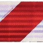 Magnetische Kfz-Warnmarkierung (rot/weiß) für Baustellenfahrzeuge, gemäß DIN 30710.